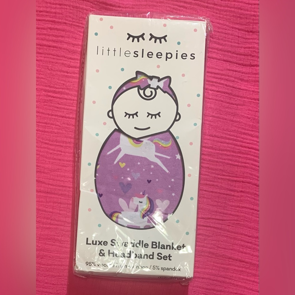 Little sleepies swaddle with bow